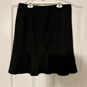 LOFT Size 6, Black A-Line Skirt